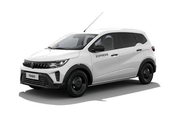 White SUV with 'EXPRESS' branding on the side, viewed from a front-right angle.